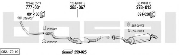 BOSAL 052.172.10 Exhaust System